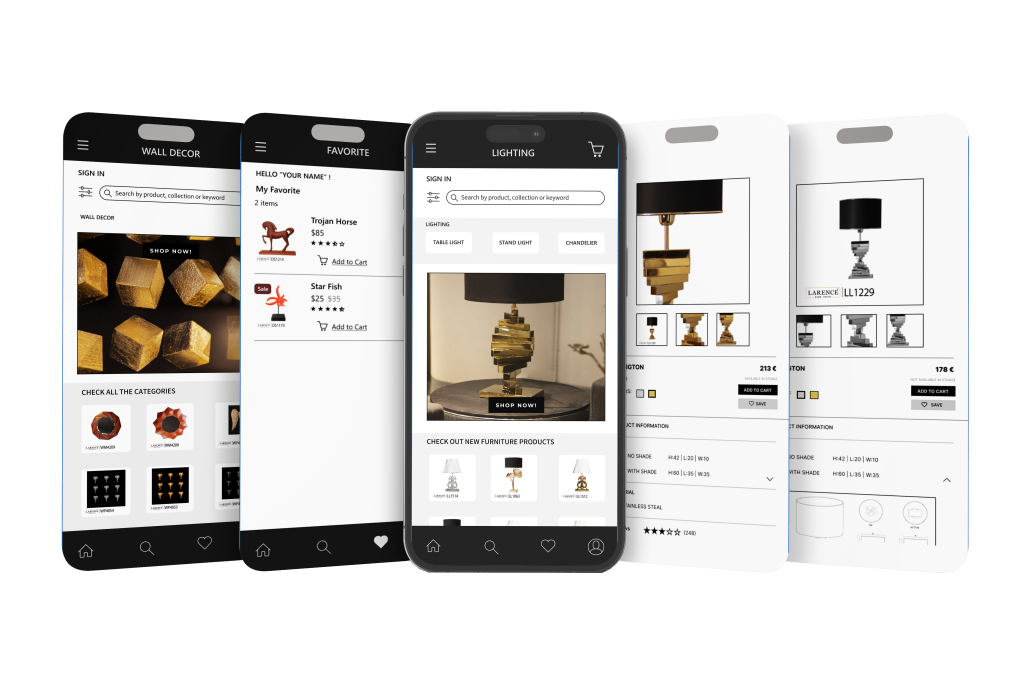 larence phone wcreens mockup